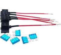5X Add-A-Circuit Fuse TAP Adaptateur Standard ATO ATC Blade Holder avec 5pcs 15A Fusibles for voiture Auto Truck Automotive Fusibles Câblage de protection