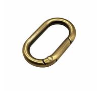 5X Anneau à Ressort Ovale Ouvrable Sac en Cuir Sangle de Sac à Main Boucle Connecter Porte-clés Pendentif Porte-clés Chaîne pour Chien Fermoir à Pression Clip Mousqueton-Diamètre Intérieur 40MM-Bronze