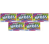 5x Arc-en-Ciel Nerds Croustillant Bonbon Théâtre Boite 141.7g Bonbons Américains