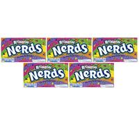 5x Arc-en-Ciel Nerds Croustillant Bonbon Théâtre Boite 141.7g Bonbons Américains