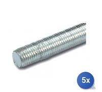 5X Barre Filettée Galvanisée DIN 975 4,8 M 1 Mm 16 - MASTER 10