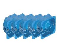 5x boîtes d'encastrement 3M pour murs creux, bleu clair