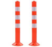 5x Borne de Contrôle du Trafic Plastique 75 cm Avertisement Sécurité vidaXL