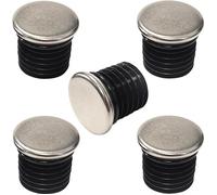 5x Bouchon de tube rond 22 mm embout rentrant tuyau chromé acier chaise meuble plat