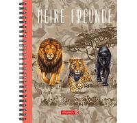 5X BRUNNEN 1062091221 Livre des amis Safari World, 165 × 200 cm, 80 pages, brun