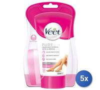 5X Bundle Veet Crème Dépilatoire Corps Sous P.Normal 150