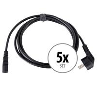 5x Cable Alimentation Schuko Secteur PC Ecran Fax Scan IEC C-13 longeur 3m SET