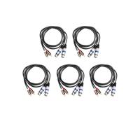 5X Câble Audio Hifi 2 RCA Mâle Vers XLR 3 Broches Femelle Mixage Console Amplificateur Dual XLR Vers Dual Rca Shileded Câble 1.5M