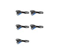 5X Câble D'Alimentation pour Éclairage de Scène Powercon Plug 1,5 M, Cordon D'Éclairage LED DMX512 à 3 Conducteurs, Cordon D'Alimentation pour