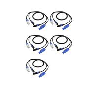 5X Câble D'Alimentation XLR 3 Broches Powercon de Haute Qualité, 1 M, DMX512, pour Éclairage de Scène et Écran LED.