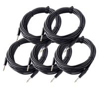 5x Câble Prise Jack Male 6,3mm 1/4'' Cordon Aux Audio Stéréo Adaptateur 10M Set