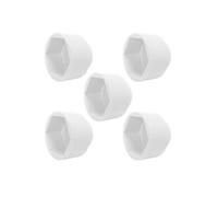 5x cache écrou blanc M4 x clé hexagonale 7mm plastique capuchon protection vis tête hexagonal