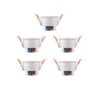 5X Capteur de Présence Humaine Tuya ZigBee MmWave avec Détection de à Micro-Ondes de Luminance Capteur de Mouvement PIR Celling Mount