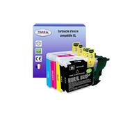 T3AZUR - 5x Cartouches compatibles avec Brother LC1100 XL pour Brother DCP-535CN, DCP-585CW, DCP-595CN Noir, Cyan, Magenta, Jaune G