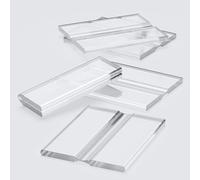 5x charnières vivantes flexibles transparentes 50 mm, profil bas