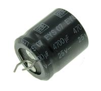 5x Chimique Condensateur 4700µF 25V 105°C ; LEYS07LU447E01 ; 4700uF