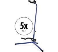 Lot de 5 Réglable Stand Support rembourré Acoustic Electric Guitar Trépied Bleu