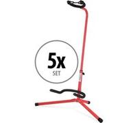 5x Classic Cantabile GS-30 RD Support pour guitare Rouge Rouge