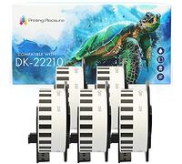 5x Compatible DK-22210 29mm x 30.48m Papier étiquettes continues pour Brother P-Touch QL-500 500BS 550 560 560VP 570 580N 700 710W 720NW 800 810W 820NWB 1050 1050N 1060N 1100 1110NWB, Papier thermique