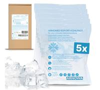 5x Compresses réfrigérantes jetables 12x15cm d’ARNOMED®, poches réfrigérantes à plier directement, compresses réfrigérantes instantanées pour gonflements et blessures, compresses réfrigérantes