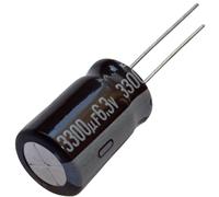 5x Condensateurs chimiques LOW ESR 3300µF ±20% 6.3V THT 105°C 7000h Ø12.5x20mm radial 0.038Ω 1655mA