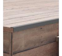 5x Cornière Terrasse WPC Marron Clair Bordure Plancher Baguette d'Angle vidaXL