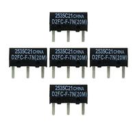 5X D2FC-F-7N (20M) Kit de réparation pour Micro-Interrupteur/Kit de réparation adéquat pour Souris d’Ordinateur de Logitech, Razer, Roccat, SteelSeries, etc.