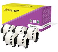 5x DK-22223 50 mm x 30,48 m Compatibles Étiquettes continues pour Brother P-Touch QL-1050 QL-1060N QL-1110NWB QL-1100 QL-500 QL-500BW QL-560VP QL-570 QL-580 QL-700 QL-710W QL-800 QL-810W QL-820NWB