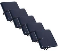 5x Dossier de Partition de Musique Porte Feuillet Portefeuille Cuir Simili Bleu