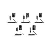 5X DR-E8 Batterie de Factice avec La Banque de Puissance Câble Adaptateur USB Remplacement pour LP-E8 pour 550D 600D 650D 700D DSLR