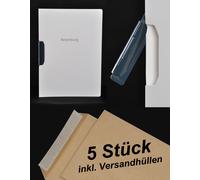 5X Durable DURASWING JOB - Dossier De Candidature - Blanc Avec Clip + Enveloppes