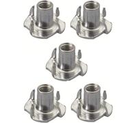5X ECROU A GRIFFES 4MM 5MM 6MM 8MM 10MM ACIER ZINGUE BLANC BRICOLAGE BOIS MEUBLE MAISON (Diamètre 5mm)