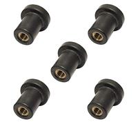 5x ECROU CAOUTCHOUC M3 M4 M5 M6 SILENT BLOC VOITURE MOTO CARENAGE PARE BRISE (M4)