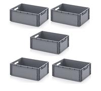 5x Eurobehälter 60 x 40 x 22 inkl. gratis Zollstock 5er Set