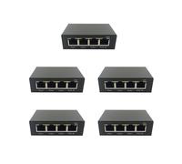 5X Extension POE Gigabit 4 Extension de Commutateur RéSeau 100/1000M IEEE802.3Af/At Plug& pour Commutateur PoE NVR CaméRa IP AP