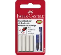 5x Faber-Castell 183996 Gomme de rechange Eraser Pen plastique sur carte blister