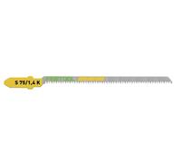 5x Festool Lames de Scie Sauteuse S 75/1,4 K - Kurvensägeblatt Pour Bois 204267
