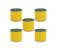5x fitre rond filtre à lamelles pour aspirateur multifonction compatible avec Einhell BT-VC 1450SA, BT-VC 1500 SA , BVC 1250-S, BVC 1250S