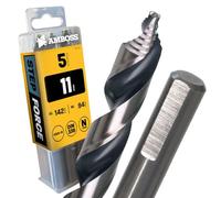 5x Foret hélicoïdal Step Force Ø11,0 mm - HSS-G DIN 338 pour acier, acier de construction, aluminium, métaux non ferreux AMBOSS WERKZEUGE® Foret pour tôles, profilés - Hexagonal pour perceuse