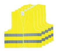 5x Gilet De Sécurité WicaTex Polyester Jaune Réfléchissant EN ISO 20471