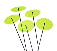 5X Grande Disque Solaire Attrape Soleil, Bouquet de Soleil avec 5 Ornement de Jardin Décoratifs 75cm de Haut, Cadeau pour Chaque Jardin, Colour:Fluorescent Green