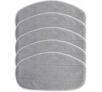5x Housses de rechange compatible avec Leifheit CleanTenso nettoyeur à vapeur, balai vapeur - microfibre, gris