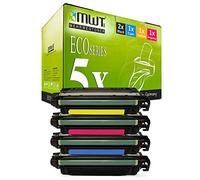 5X Kraft Office Supplies Compatible Cartouche de Toner Compatible pour HP Color Laserjet Professional CP 5225 DN N remplace CE740A-43A 307A