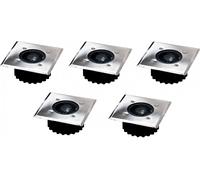 5x LED Solaire encastré Projecteur de sol Lampe solaire encastrée dans le sol