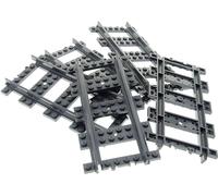 5x Lego Rail de chemin de fer droit nouveau-gris foncé Train Voie 60052 4279714 53401