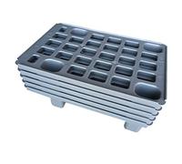 5x Leichtpalette 60x40 Kunststoffpalette im 1/4-Europaletten Maß inkl. gratis Zollstock * Viertel Palette, 5er Set