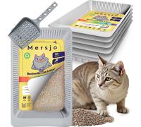 5x litière jetable pour chat PH CONTROL, avec litière de bentonite 5x2,7l + pelle