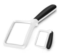 5X Loupe Grossissante avec Lumiere, Loupe Pliable et Portable pour la Lecture, éclairage LED à intensité Variable, Idéale pour Les Personnes âgées Lisant journaux, Livres et Caractères - Blanc