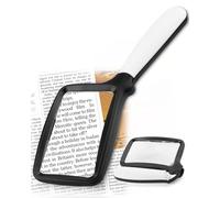 5X Loupe Grossissante avec Lumiere, Loupe Pliable et Portable pour la Lecture, éclairage LED à intensité Variable, Idéale pour Les Personnes âgées Lisant journaux, Livres et Caractères