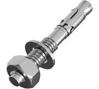 5x Lumonic Ancre lourde M12x110mm | ancrage à clavette de haute qualité galvanisé | Montage traversant, IMMÉDIATEMENT RÉSILIENT | Ancrage dans le béton,